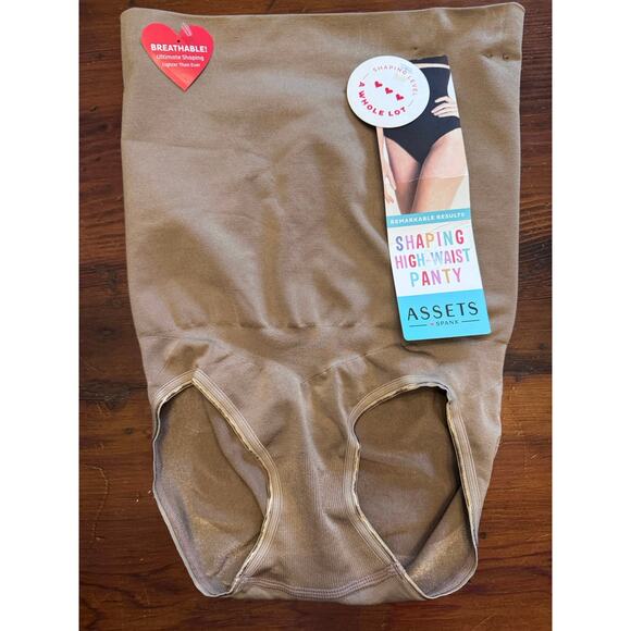 Spanx assets womens shaping high waist panty cafe au lait Sz S NWT $32 - Picture 1 of 8